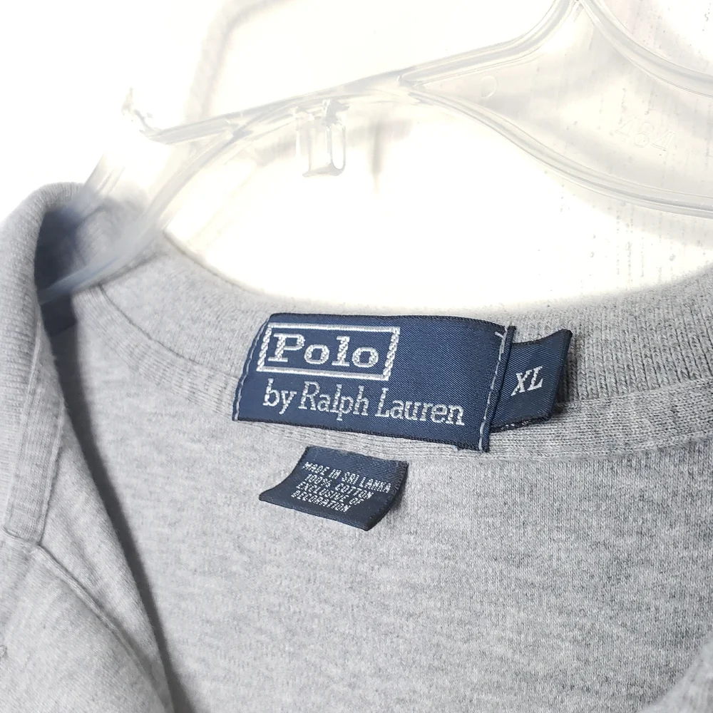 Polo Ralph Lauren Polo Shirt Gray and Navy Size Extra Large